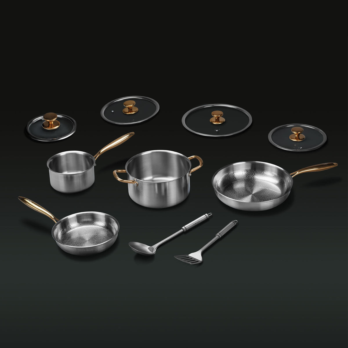 Pure Titanium Complete Pot Set (10-Piece)