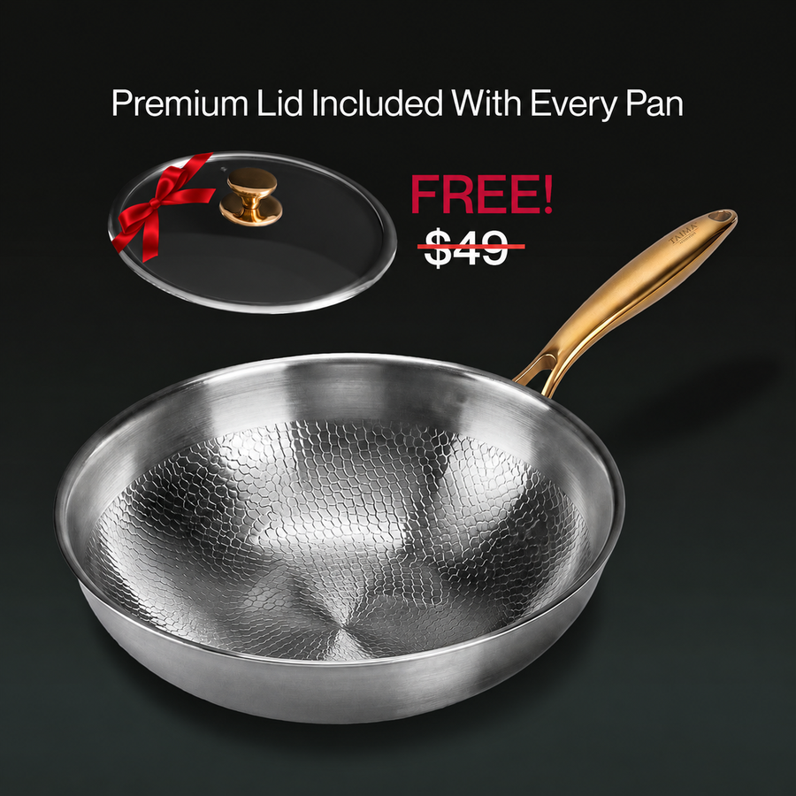 Taima® Pure Titanium Wok Pan Pro