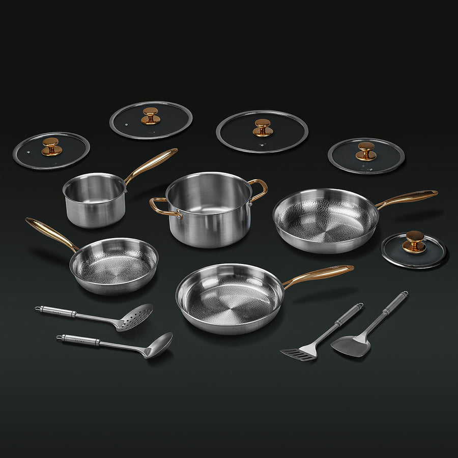 Complete Classic Titanium Cookware Set (14 Piece)