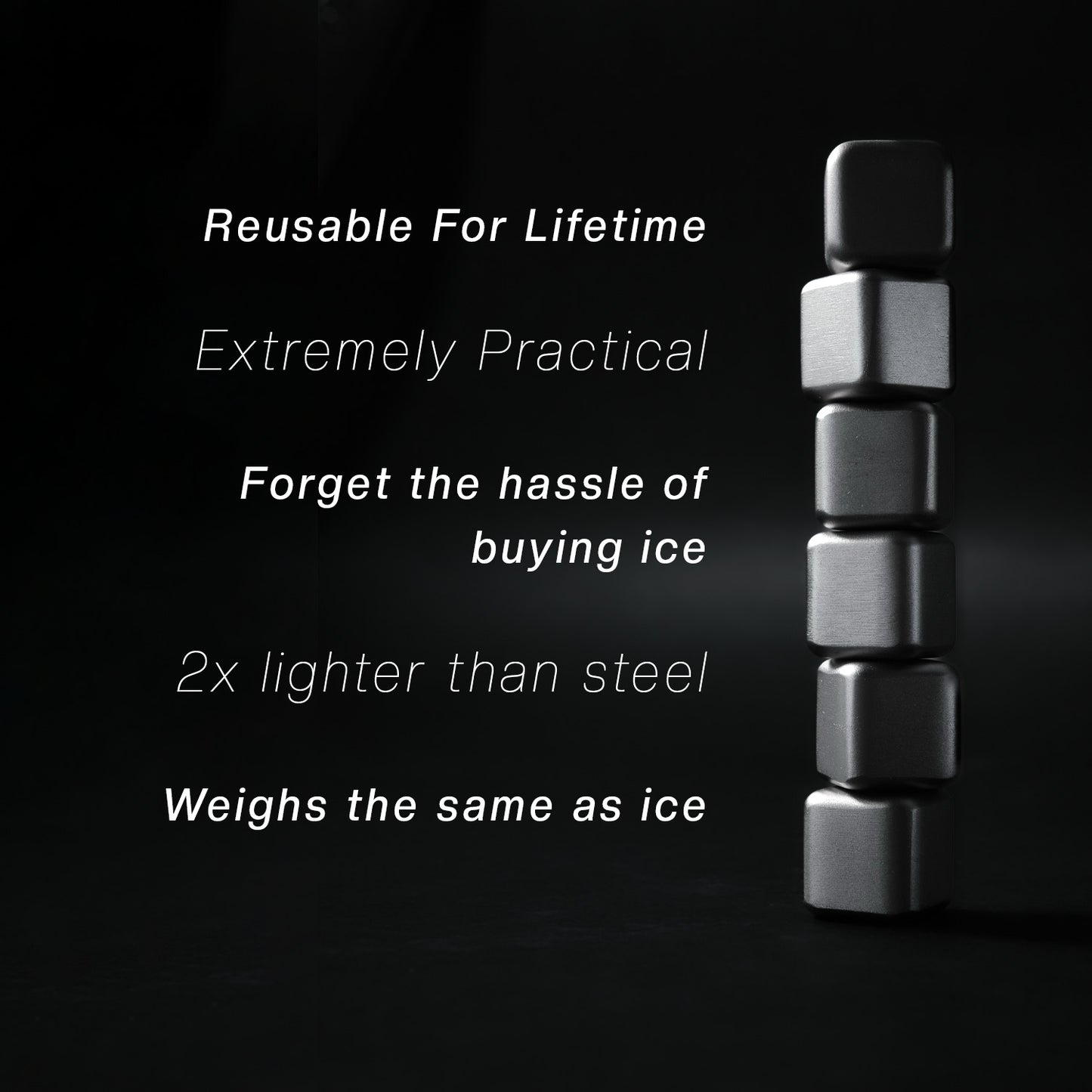 Taima® Pure Titanium Ice Cubes