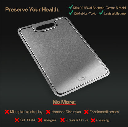 Pure Titanium Cutting Board Set (3 Piece)