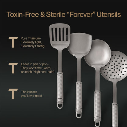 Pure Titanium Utensils Set (4 Piece)